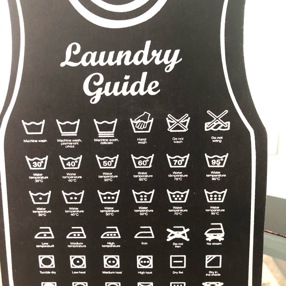 Laundry Guide plaque - Picture 2 of 2